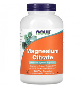 Magnesium Citrate NOW Foods (240 вег капсул)