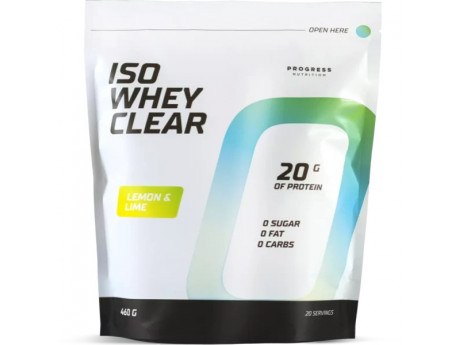 Iso Whey Clear from 86% protein Progress Nutrition (460 грамів)