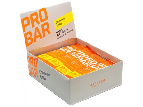 Упаковка батончиків Pro Bar Progress Nutrition (10 штук по 45 грамів)
