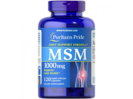 MSM 1000 мг Puritan's Pride (120 капсул)